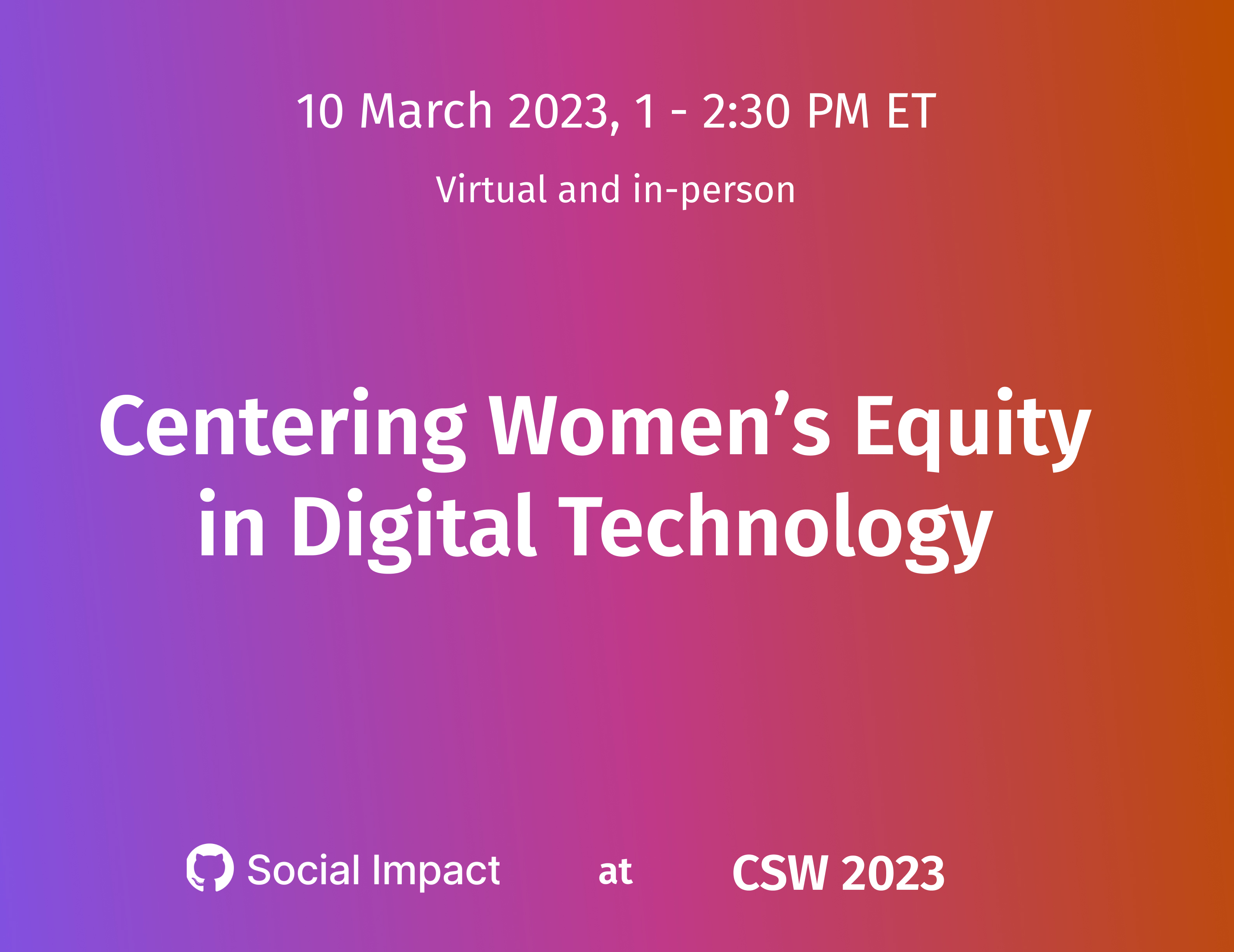 Centering Women's Equity in Digital Technology