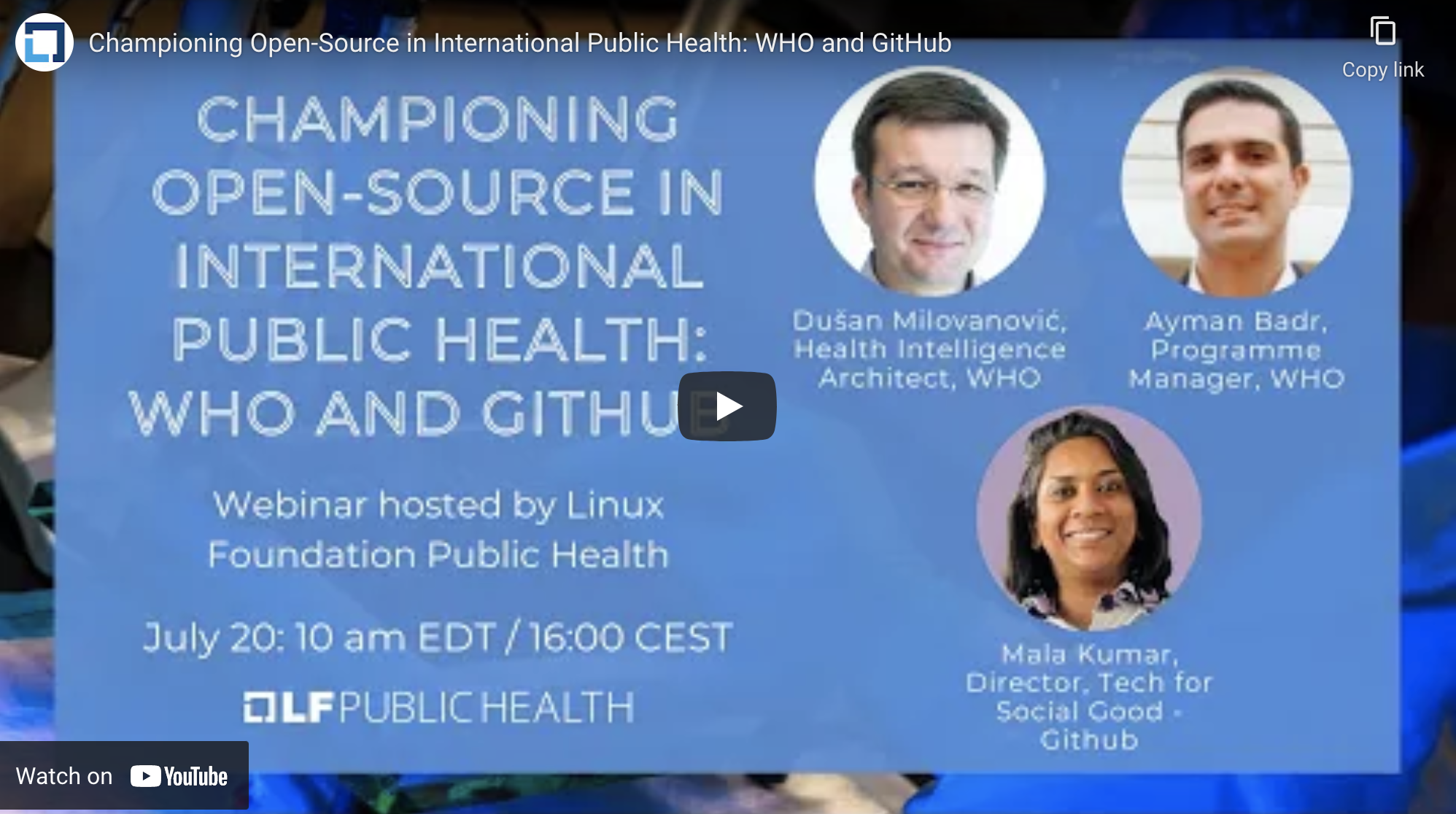 Championing Open-Source in International Public Health: WHO and GitHub