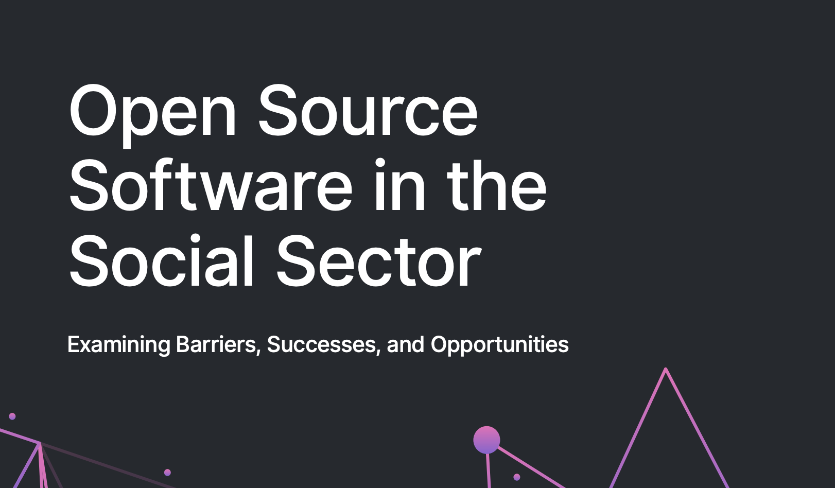 report on open source in the social sector